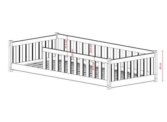 Bella juniorseng 80x180 Oliven – perfekt kombinasjon av design og funksjon