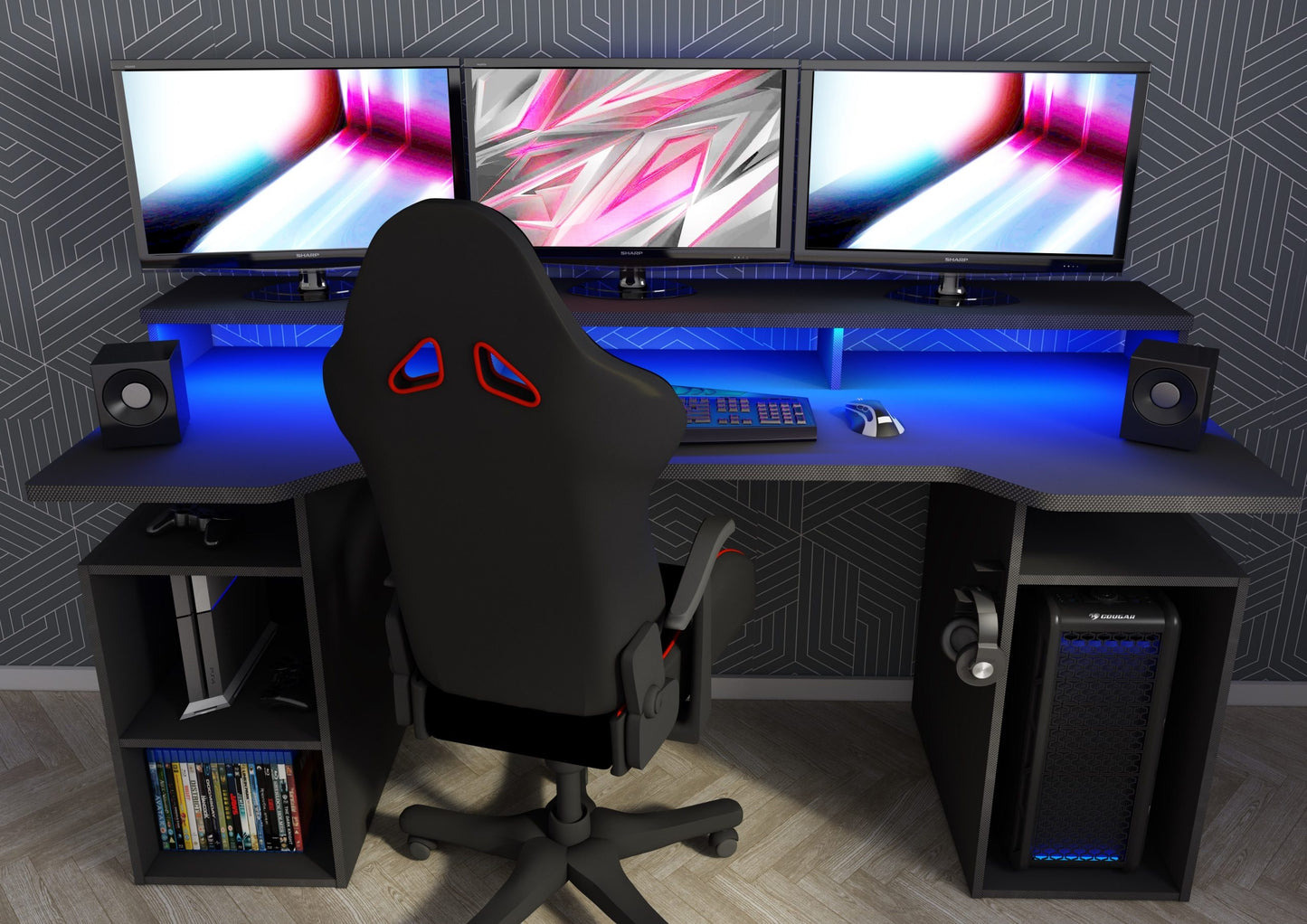 Gamingbord Ultimate med LED-LYS