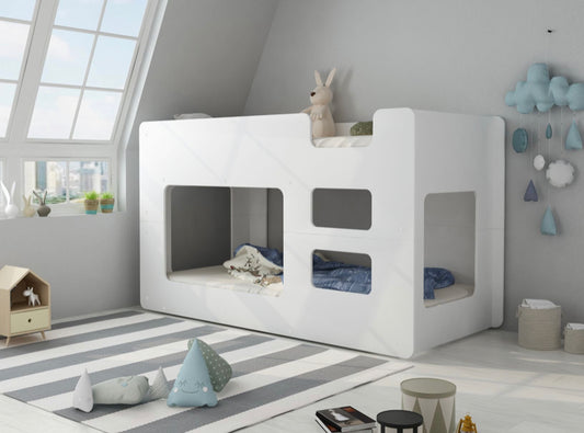 Cube køyeseng – Hvit