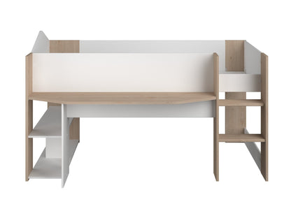 Halvhøy barneseng med skrivebord 90x200
