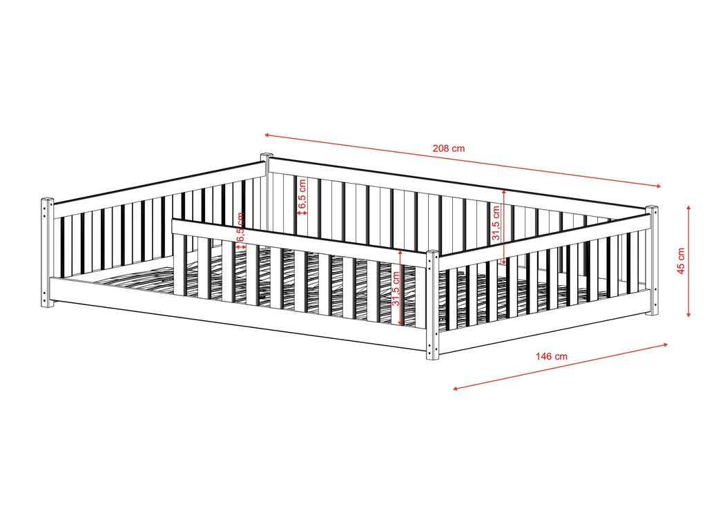 Montessori-seng MATI 140x200