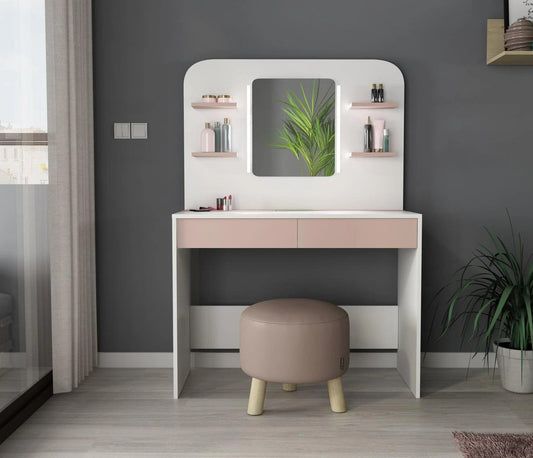 Trasman - Sminkebord Secret Antique pink White - Default Title barneseng i høy kvalitet fra Sengehuset.no