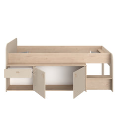 Halvhøy seng med oppbevaring 90x200 - Cache