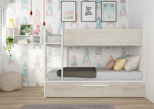 Trasman - Køyeseng Snow for 3, 90x200 - hvit - Default Title barneseng i høy kvalitet fra Sengehuset.no