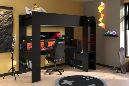 Parisot - Gaming loftseng Online, 90x200 - Default Title barneseng i høy kvalitet fra Sengehuset.no