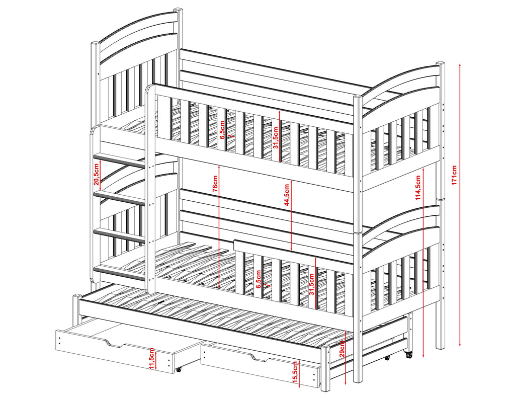 nan barneseng i høy kvalitet fra Sengehuset.no