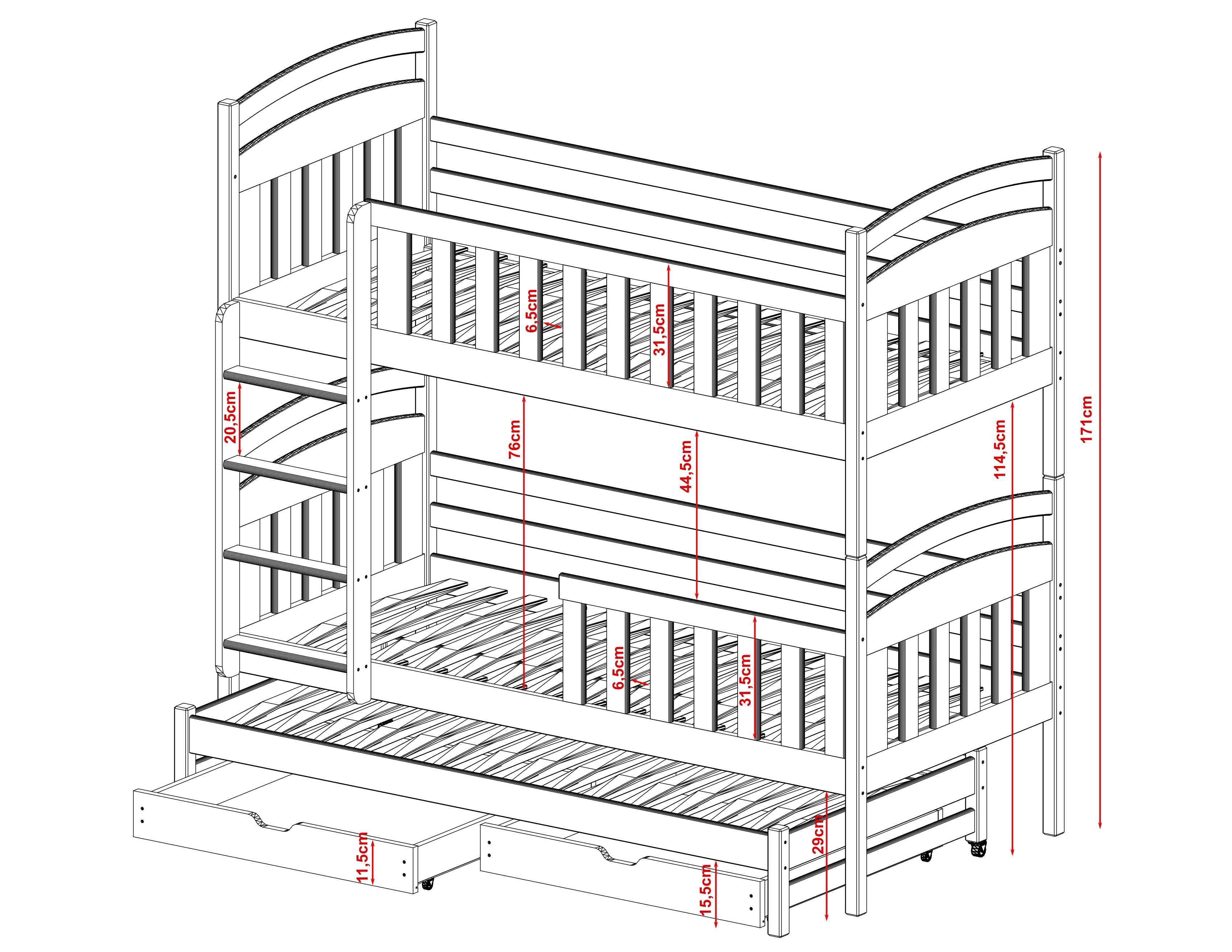 nan barneseng i høy kvalitet fra Sengehuset.no