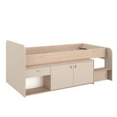 Halvhøy seng med oppbevaring 90x200 - Cache