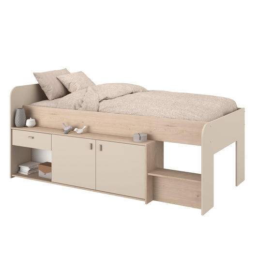 Halvhøy seng med oppbevaring 90x200 - Cache