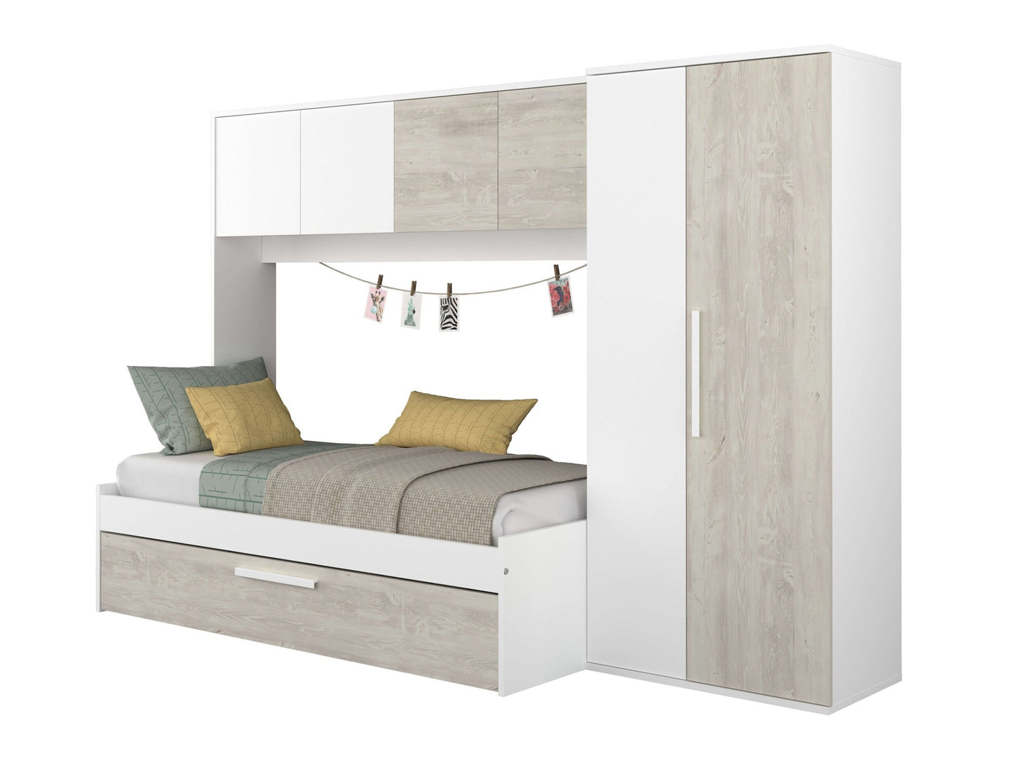 Artik multiseng fra Trasman - 90x200 - hvit