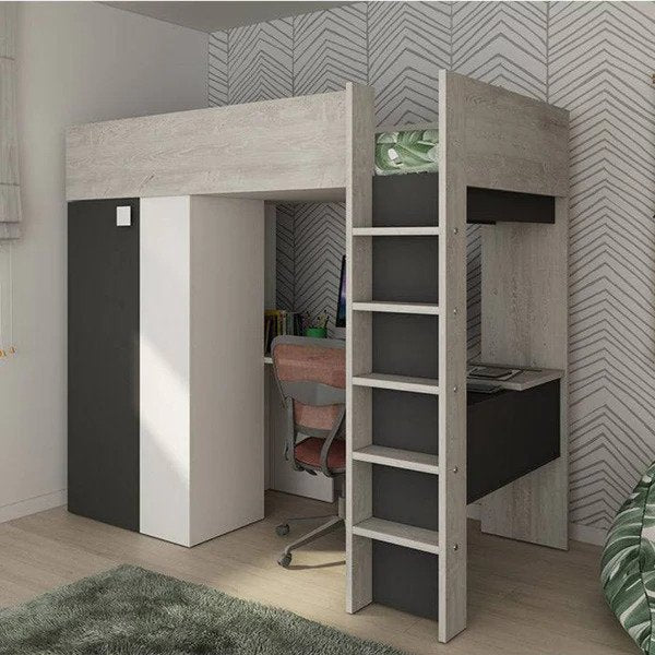 Trasman Studio Loftseng med Garderobe - Default Title barneseng i høy kvalitet fra Sengehuset.no