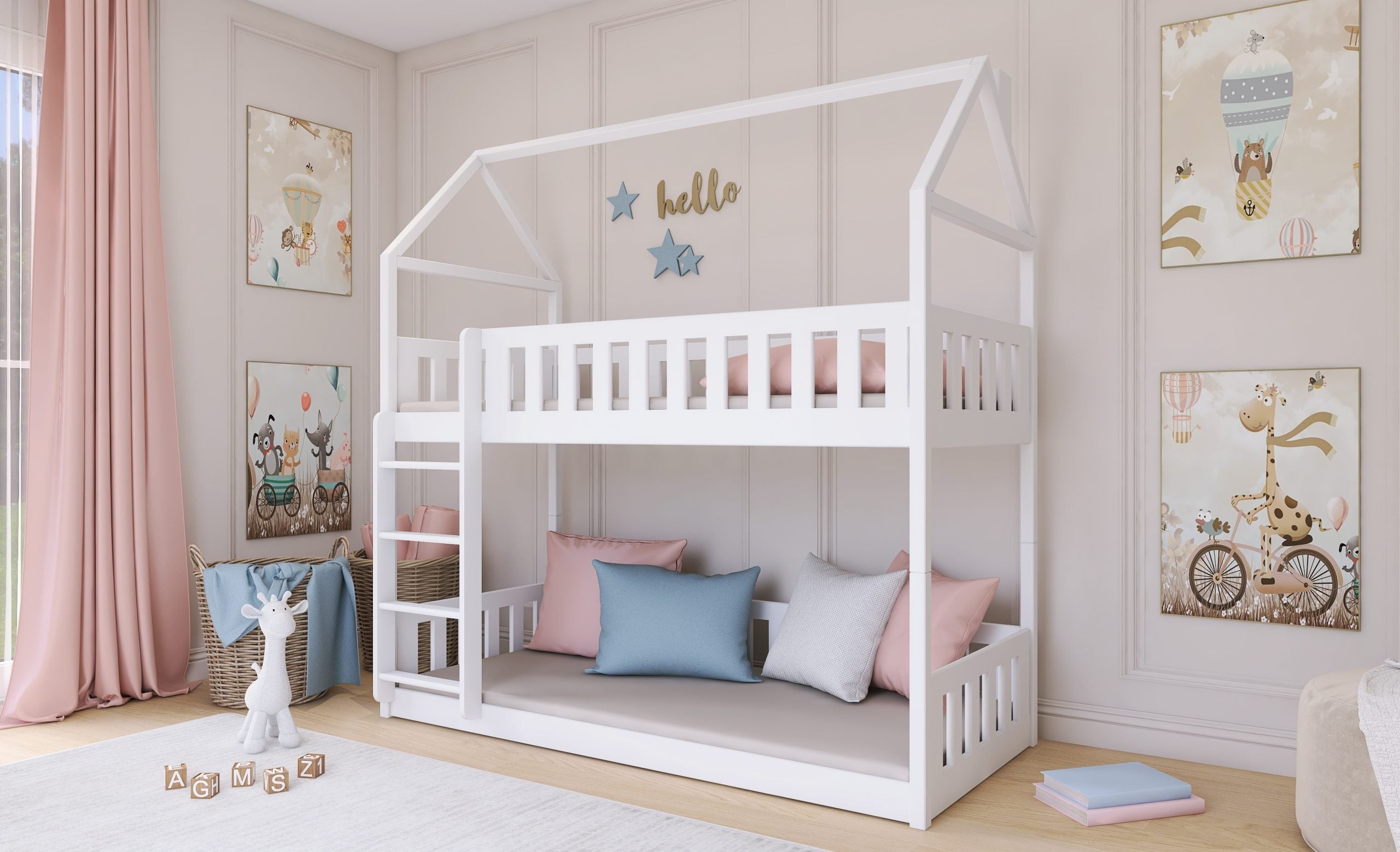 Lano - Pola køyeseng 80x180 - HUS - Default Title barneseng i høy kvalitet fra Sengehuset.no