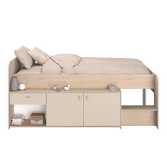 Halvhøy seng med oppbevaring 90x200 - Cache