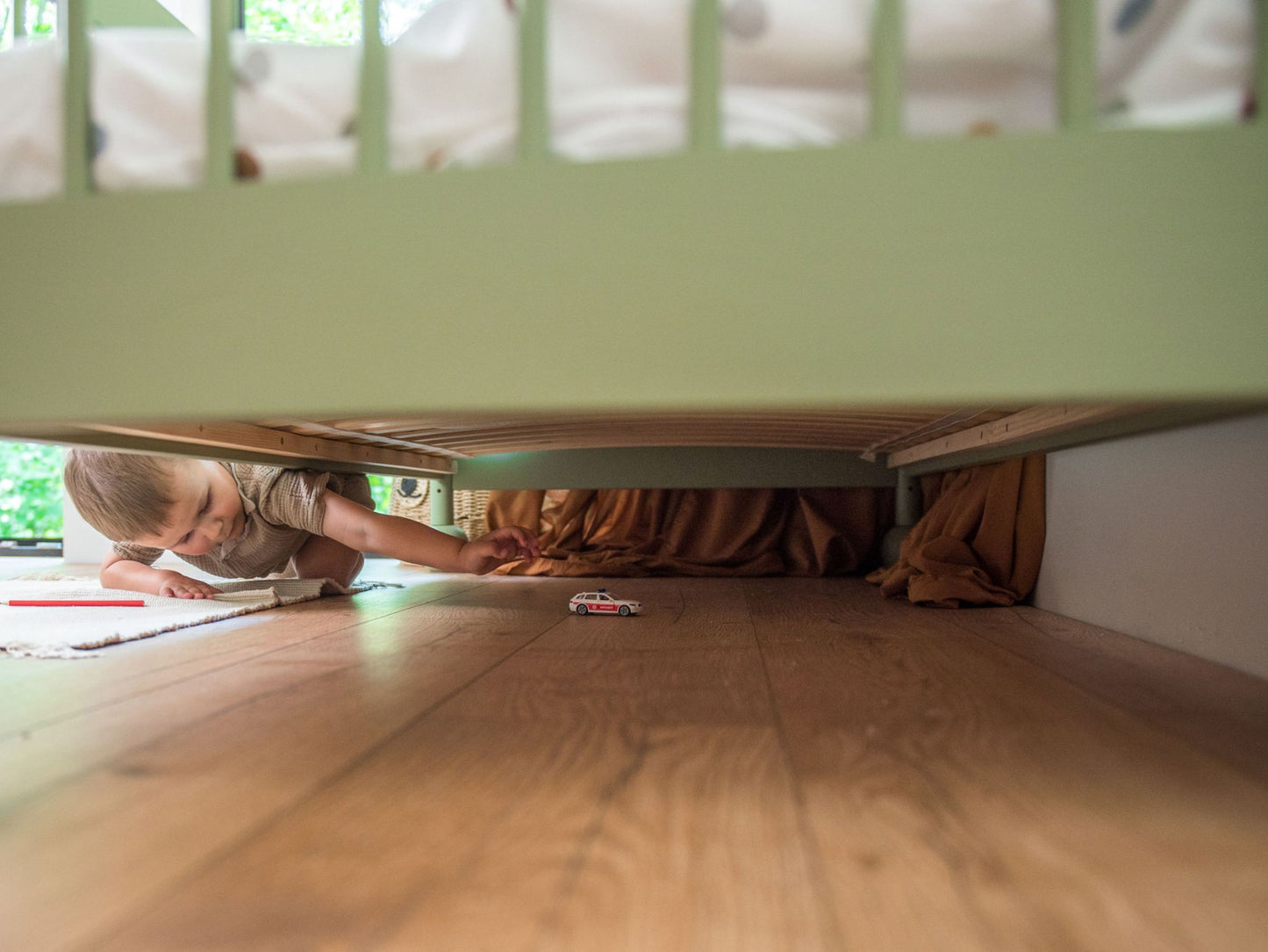 Barneseng STAR 80x180 - Olivengrønn