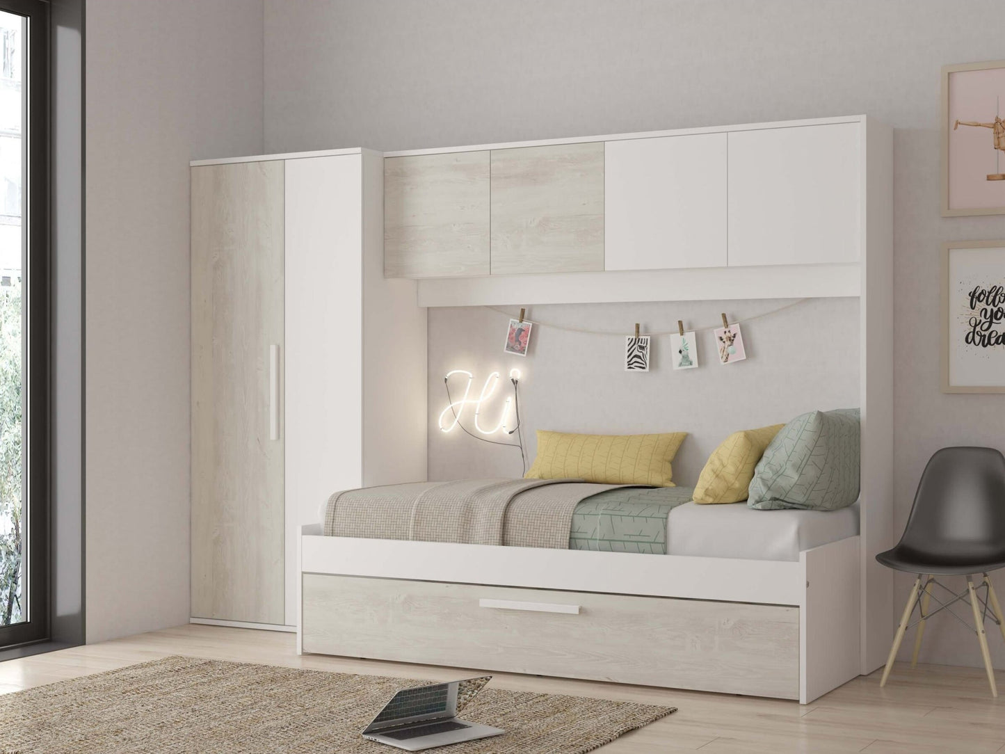 Artik multiseng fra Trasman - 90x200 - hvit