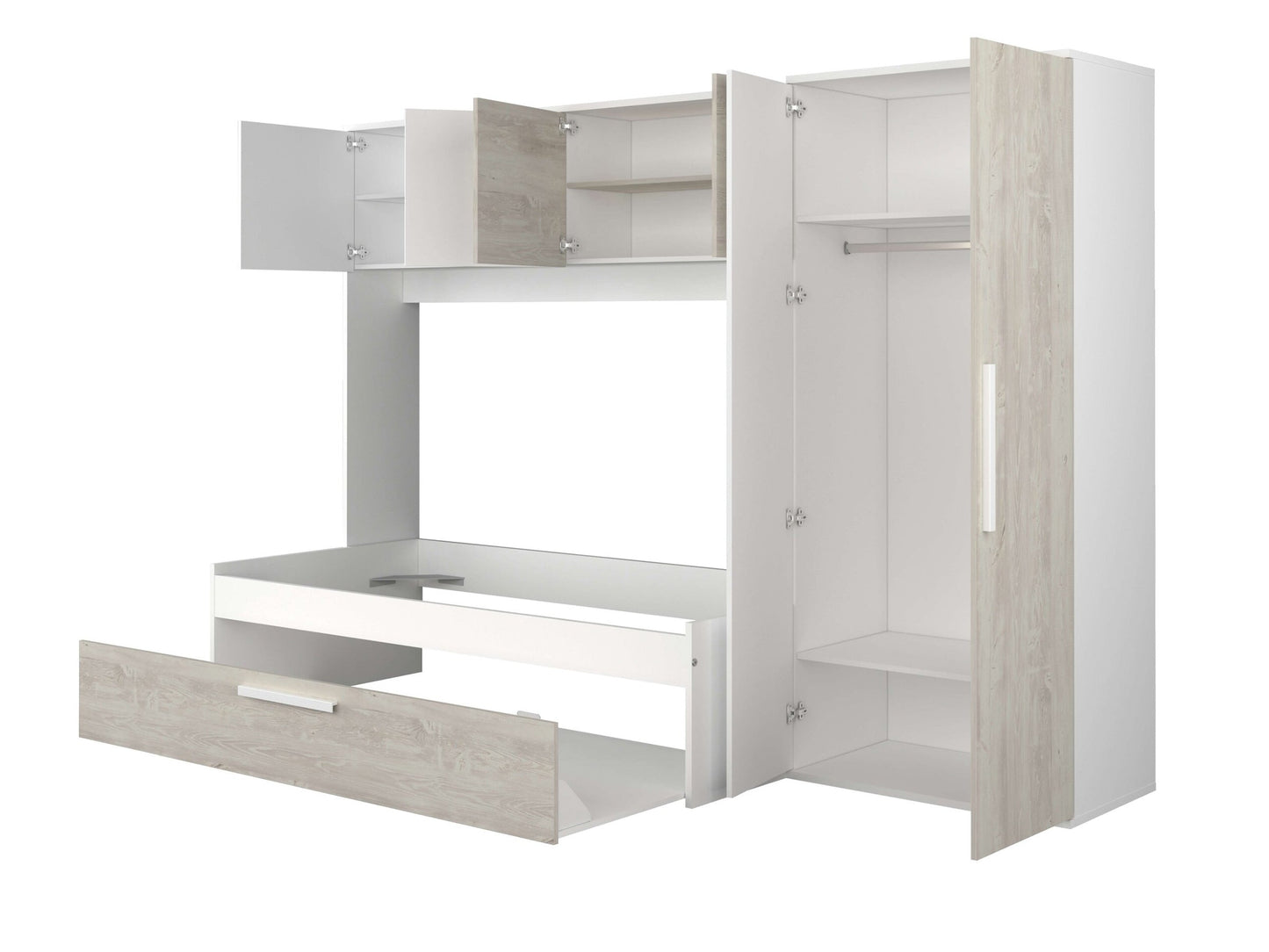 Artik multiseng fra Trasman - 90x200 - hvit