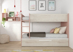 Trasman - Køyeseng Breeze for 3, 90x200 - antique pink - Default Title barneseng i høy kvalitet fra Sengehuset.no